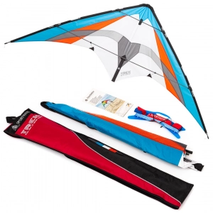 Trek - Stunt Kite, age 14+, 86x197cm, incl. 50kp Polyester L...