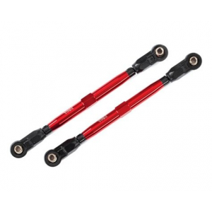 Traxxas WideMaxx Aluminum Toe Link Tubes (Red) (2) (Use with TRA8995 WideMaxx Suspension Kit)