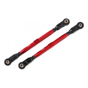 Traxxas WideMaxx Aluminum Toe Link Tubes (Red) (2) (Use with TRA8995 WideMaxx Suspension Kit)