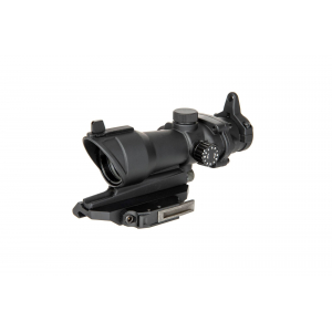 ACOG Style 4x32 Scope Replica with Killflash Cover, Lighting and QD V2 Mount - Black