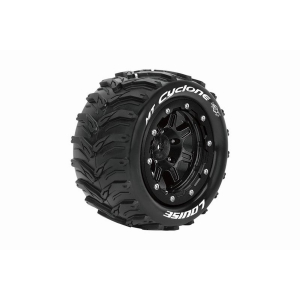MFT MT-Maxx 2.8 Cyclone 1/10 soft Felge schwarz 17mm TRAXXAS, HPI / 1/2Z Offset ratai 2vnt