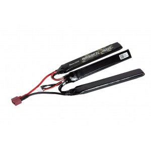 Gens ace 25C 1500mAh 3S1P 11.1V trijų dalių lipo akumuliatorius su T deans jungtimi