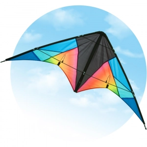 Quickstep II Chroma - Stunt Kite, age 10+, 60x135cm, incl. 2...