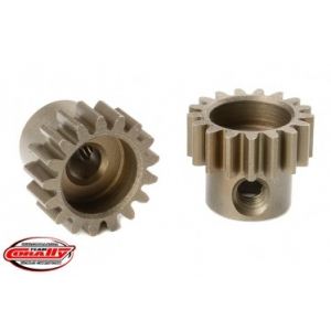 M0.6 Pinion - Short - Hardened Steel - 17 Teeth - Shaft Dia. 3.17mm