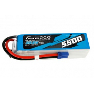 Gens ace 5500mAh Lipo 22.2V 45C 6S1P Model Helicopter Batteries