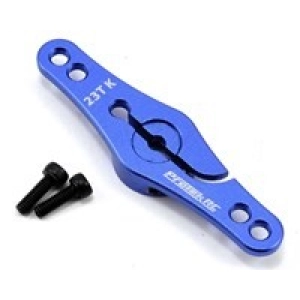 (23T)ProTek RC Aluminum Double-Sided Clamping Servo Horn (Blue)