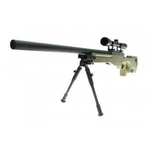 Warrior I  sniper rifle replica (with scope and bipod) - oli...