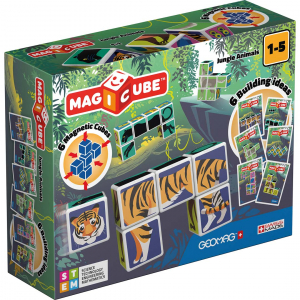 Geomag Magicube Printed Jungle Animals + Cards 9 pcs
