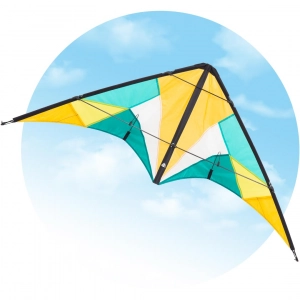 Quickstep II Blossom - Stunt Kite, age 10+, 60cmx135cm, incl...