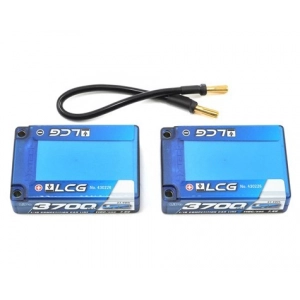 LRP Competition 2S LiPo 55C Hard Case "LCG" Saddle Battery Pack (7.4V/3700mAh) Lipo akumuliatorius automodeliui