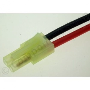 Mini male Tamiya connector with 18AWG 10cm cable