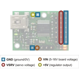 Micro Maestro 6-Channel USB Servo Controller (Partial Kit) [...