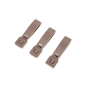 Set of 3 3" Polymer Buckles - Dark Earth