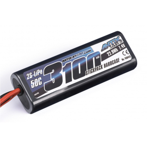 ANTIX by LRP 3100 - 7.4V - 50C LiPo akumuliatorius automodeliui Stickpack Hardcase - T-Plug