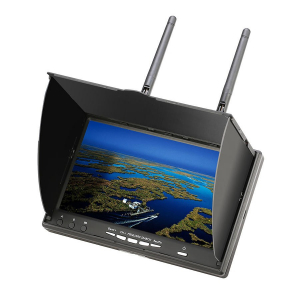 LCD5802D 5802 5.8G 40CH 7 Inch FPV Monitor with DVR Build-in Battery for RC Drone Airplane Long Range