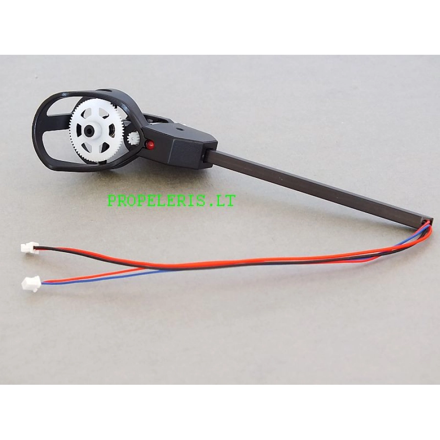 Motorset - Motor counter - clockwise incl. connection rods, motor mount and LED red/red - LRP H4 Gravit V1 2.4Ghz Quadrocopter [111]