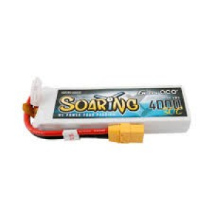 Gens ace Soaring 4000mAh 11.1V 30C 3S1P Lipo akumuliatorius su XT90 jungtimi