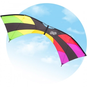 Mojo Rainbow - Quadline Kites, age 12+, 75x222cm, incl. 50kp...