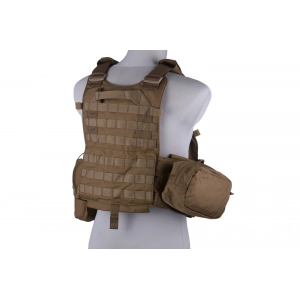 94K Plate Carrier M4 Tactical Vest - Coyote Brown