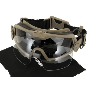 PROTECTIVE GOGGLE MOD.2 WITH BUILT-IN ANTI-FOG FAN - DARK EA...