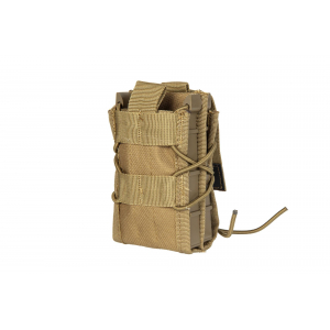 Double shingle-type magazine pouch - tan