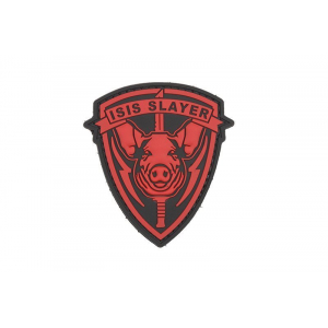 ISIS Pig - 3D Badge - Red