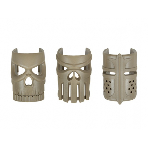 ORNAMENTAL REPLACEABLE MASK GRIP SET (3PCS) - DARK EARTH [KUBLAI]
