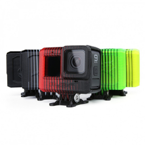 Geltonas/Juodas TPU Adjustable GoPro Hero 8 Mount (0~40°)