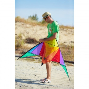 Trigger Rainbow - Stunt Kite, age 14+, 90x175cm, incl. 40kp ...