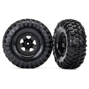 Traxxas Tires & Wheels Canyon Trail/TRX-4 Black 2.2 (2)