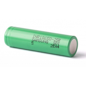 Samsung INR18650-25R 18650 2500mAh 20A Akumuliatorius su Nuplėštais Kontaktais