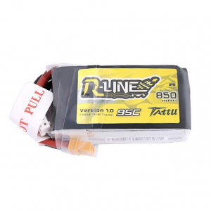 Tattu R-Line 850mAh 14.8V 4S1P 95C Lipo Battery Pack with XT30 Plug