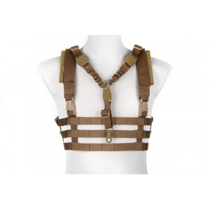 Tactical Low Profile Chest Rig type vest - Coyote Brown