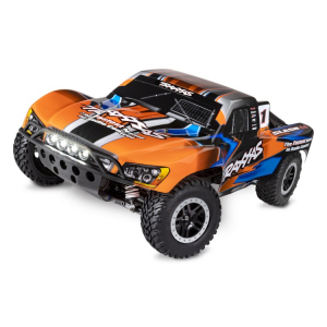 RC modelis Slash 4x4 XL-5 1/10 RTR TQ Orange LED - su baterijomis ir pakrovėju