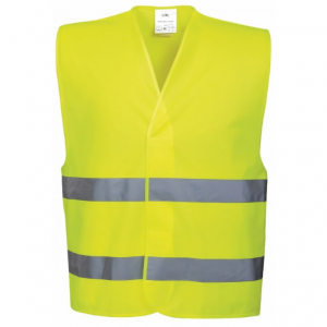 Ryškaus matomumo signalinė liemenė Pesso, ryškiai geltona, 2XL/3XL dydis