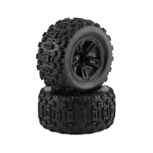Traxxas Sledge Pre-Mounted 3.8" Sledgehammer Tires (Black) (...