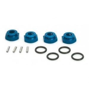 Aluminium Wheel-Adapter blue (4pcs) - S10 Twister