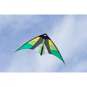 Cirrus Emerald - Stunt Kite, age 10+, 54x115cm, incl. 25kp L...