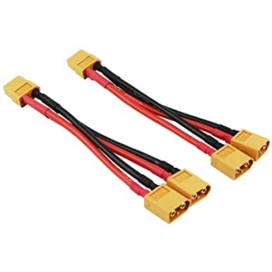 XT60 Parallel Connector 1 Female 2 Male with 12AWG Cable 1pc...