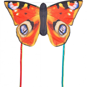 Butterfly Kite Peacock L - Kids Kites, age 5+, 80cmx130cm, incl. 17kp Polyester Line
