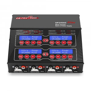 Ultra Power UP240AC PLUS 240W 4x RC LiPo/LiFe/LiIon/NiMh Baterijų Pakrovėjas su Balansavimo Funkcija
