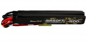 Gens ace 25C 1500mAh 3S1P 11.1V trijų dalių lipo akumuliatorius su mini Tamiya jungtimi