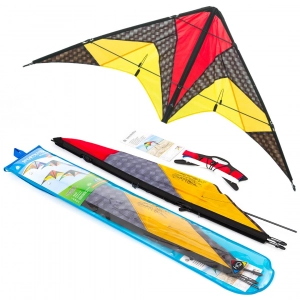 Quickstep II Graphite - Stunt Kite, age 10+, 60x135cm, incl....