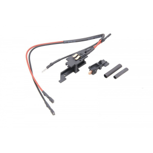 Contact cube with connector and wiring