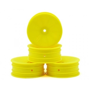 JConcepts 12mm Hex Mono 2.2 Front Wheels (4) (B6/B5/RB6) (Yellow)