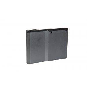 Steel 38-pellet low-cap magazine for Desert Tech HTI airsoft sniper rifle - black