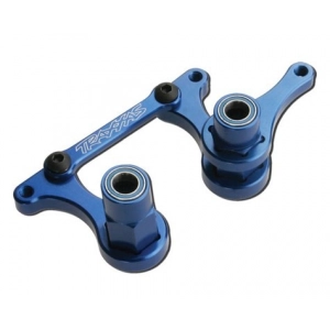 Traxxas T6 Aluminum Steering Bellcrank, Drag Link & 5x8mm Ball Bearings (Blue)