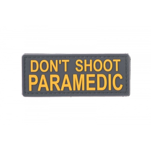 Naszywka 3D - DON''T SHOOT PARAMEDIC - żółta