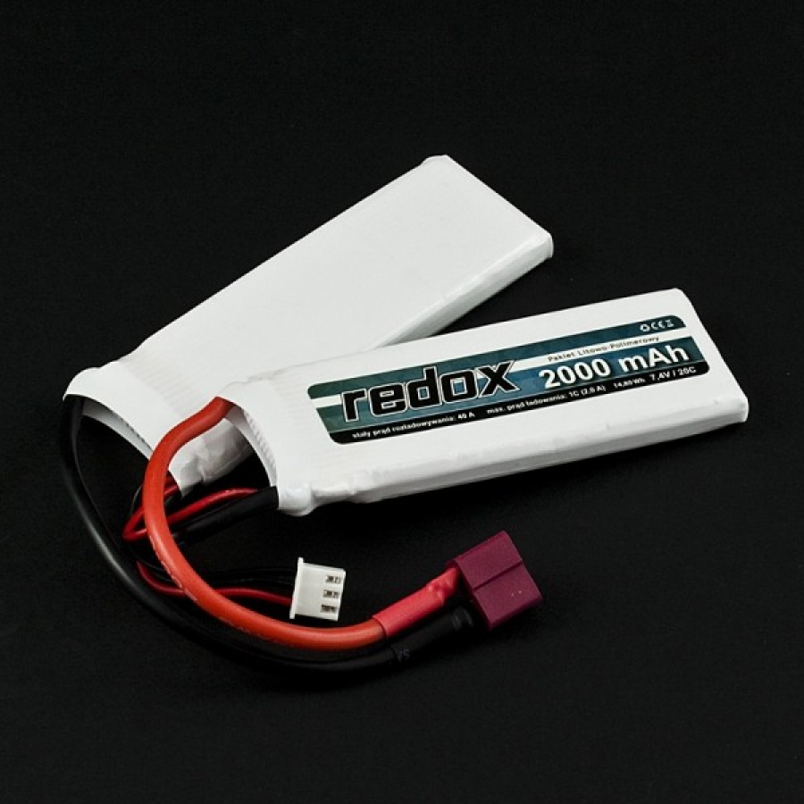 Redox ASG 2000 mAh 7.4V 20C  LiPo akumuliatorius