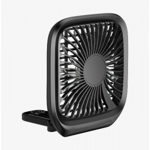 BASEUS Foldable Vehicle-mounted Backseat Fan 3-Speed USB Fan with 1.5m Cable - Black